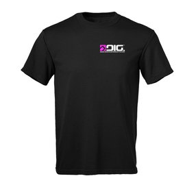 Pink Dig™ Left Chest Logo T-Shirt